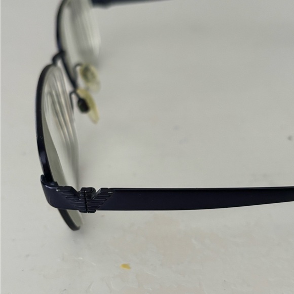 Emporio Armani Black Frame Eyewear with clip on sunglasses with case - Picture 4 of 6